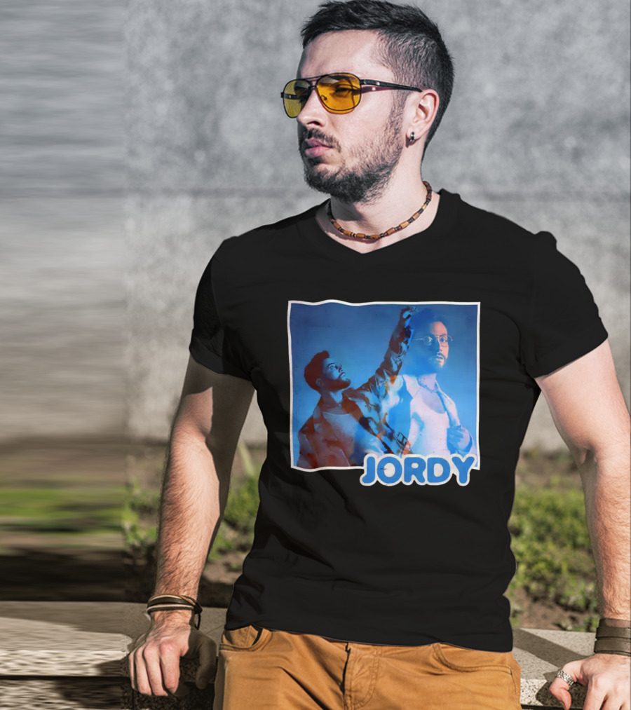 Jordy Feelin Blue Dual Portrait With Cool Tones T-Shirt