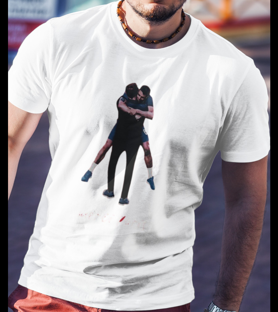 Merci Paris Soccer Celebration Hug T-Shirt