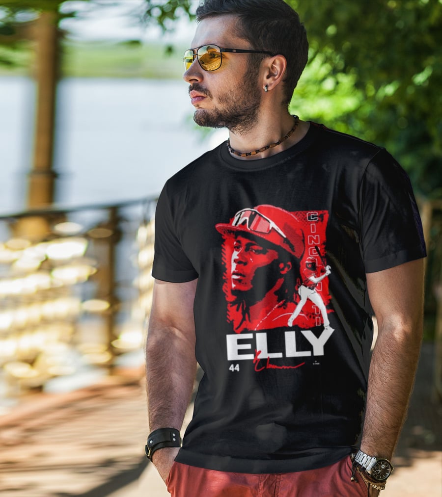 ELLY De La Cruz Cincinnati 44 Playmaker Baseball T-Shirt