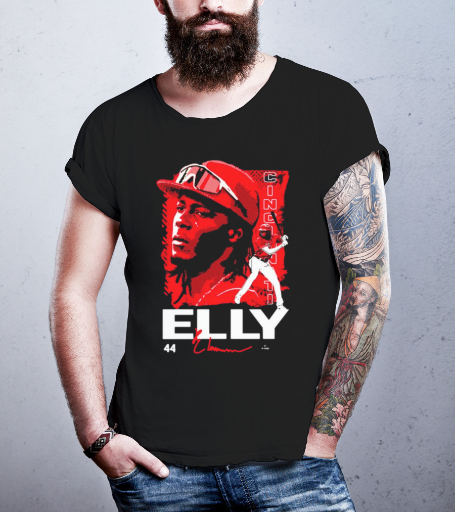 ELLY De La Cruz Cincinnati 44 Playmaker Baseball T-Shirt