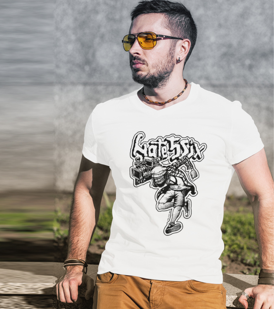 Hate5six Graffiti Style Cameraman 2 Stepper T-Shirt