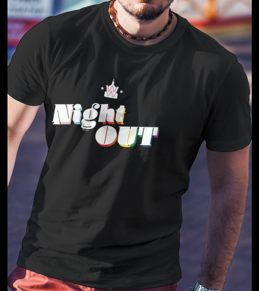 Night Out W Pride Rainbow T-Shirt