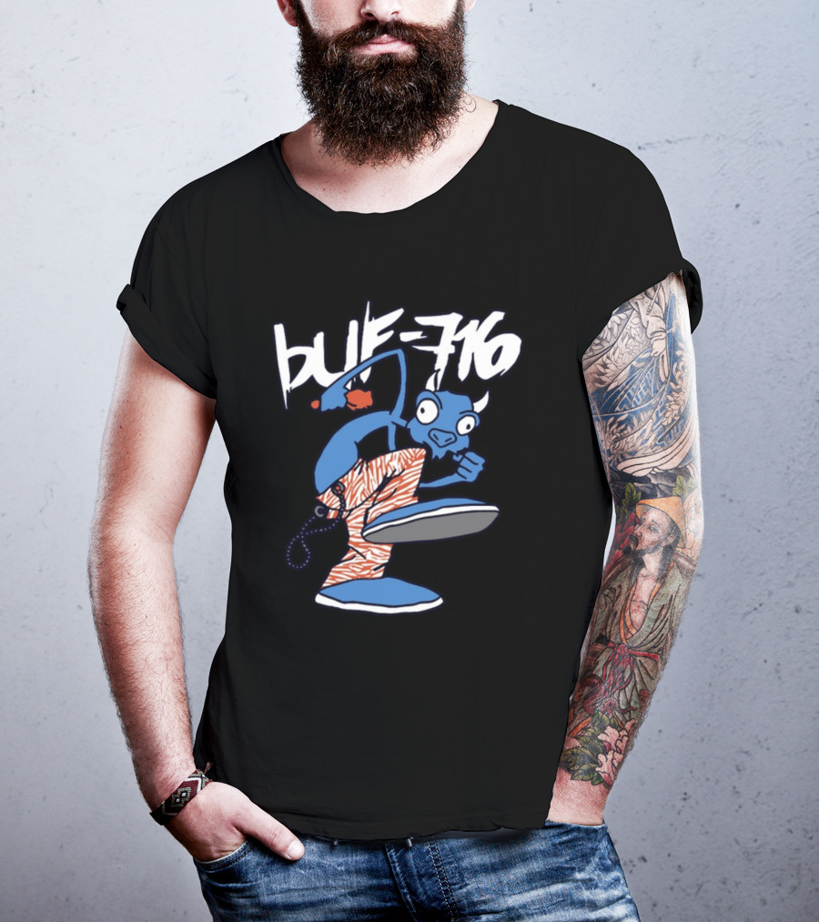 BUF 716 Martial Arts Buffalo Character T-Shirt