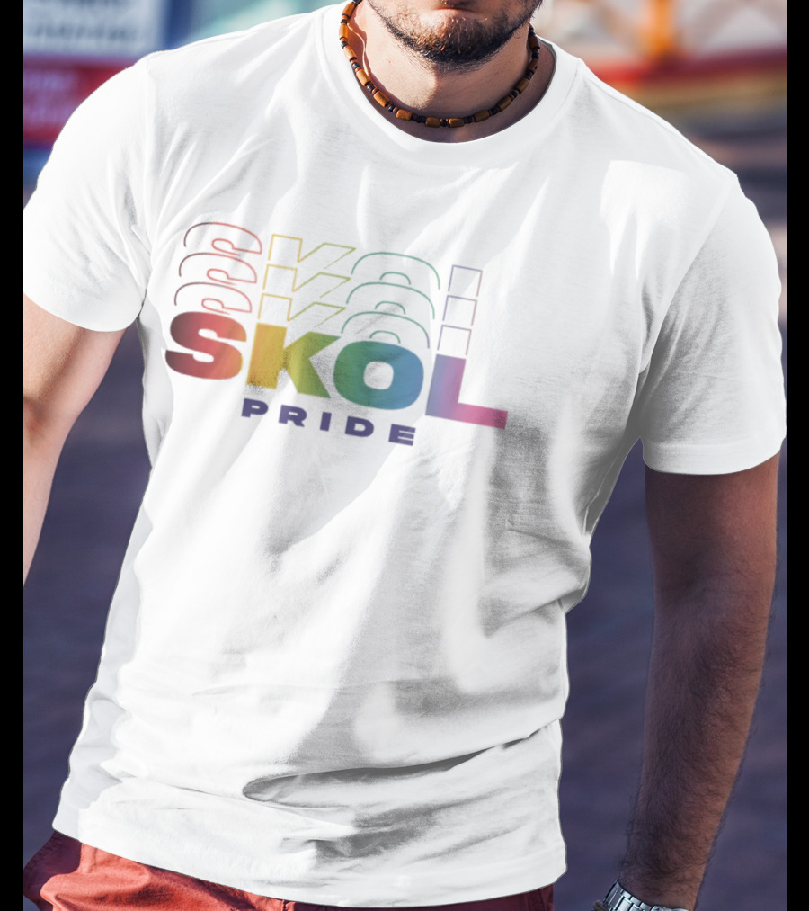 Skol Pride Minnesota Vikings Rainbow Reflection T-Shirt