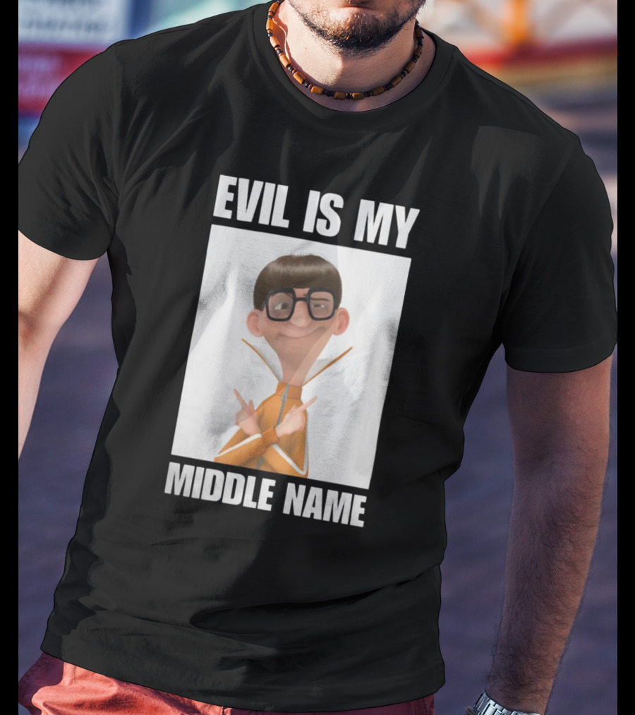Universal Parks News Today Evil Is My Middle Name Despicable Me Character Villainous Fun T-Shirt