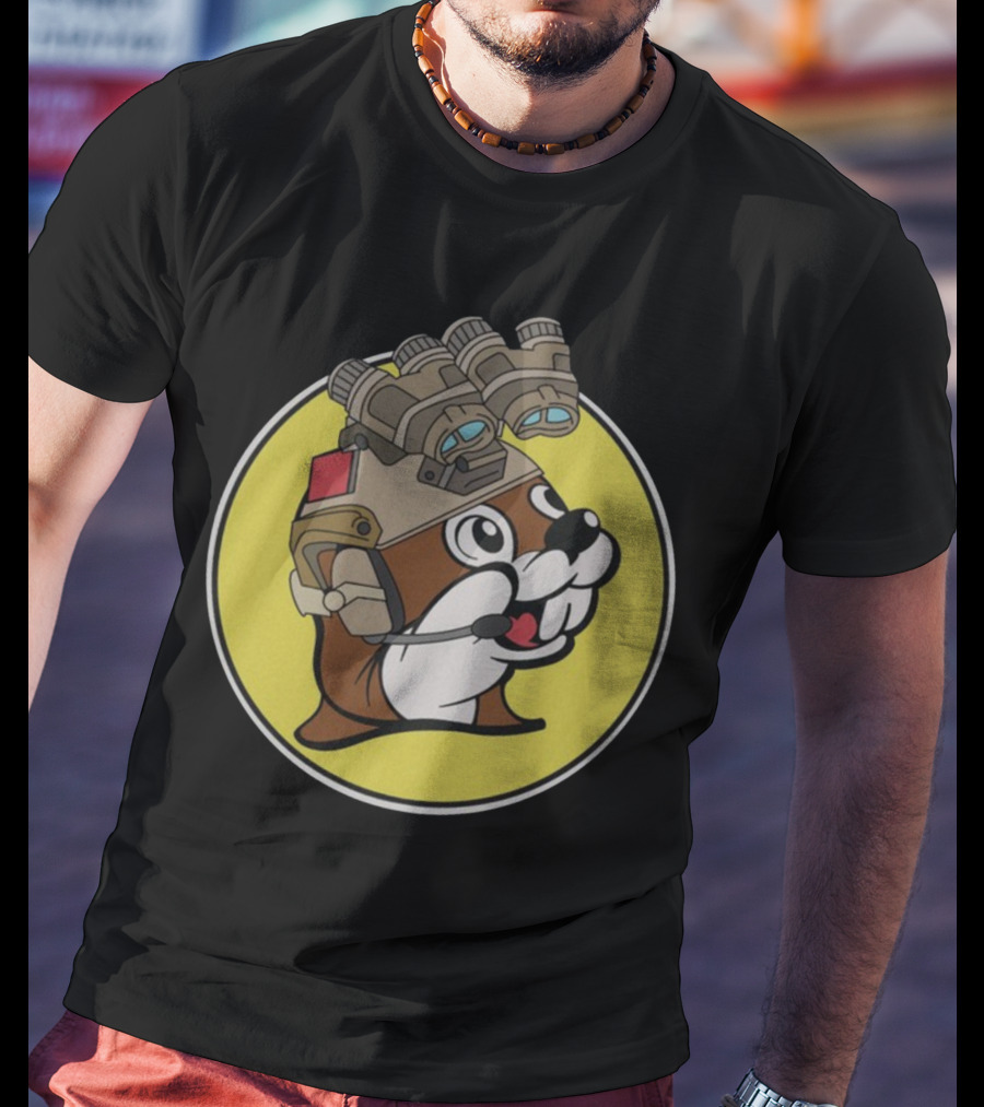 Fountainvalleypd Night Vision Beaver Tactical Headset T-Shirt