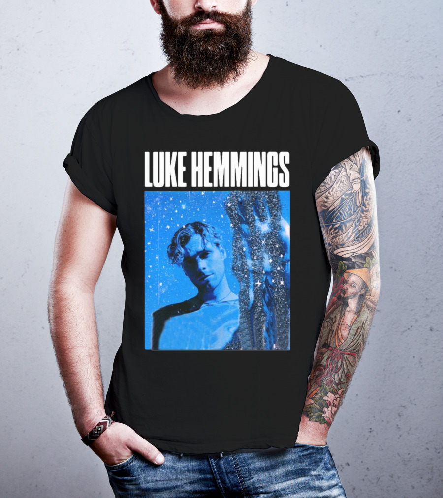 Luke Hemmings Live At The Fonda June 08 Blue Starry Night Aesthetic T-Shirt