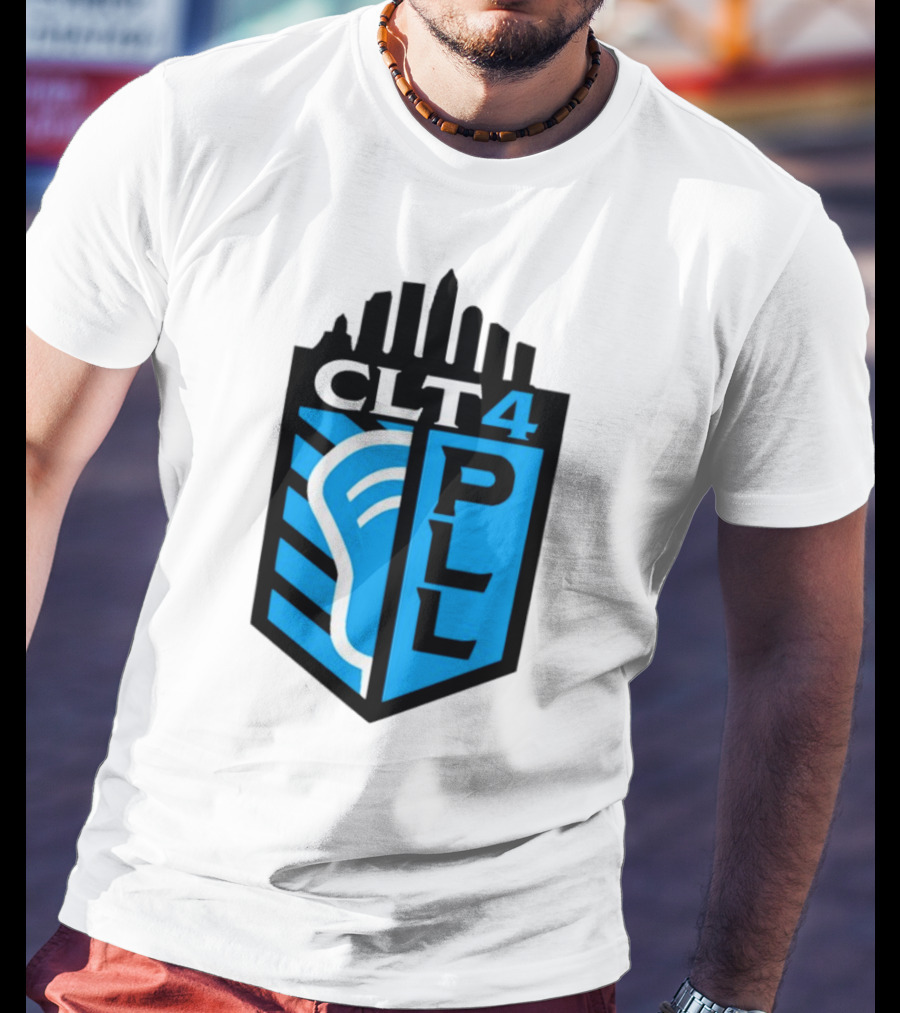 Premier Lacrosse League CLT 4 Logo PLL T-Shirt