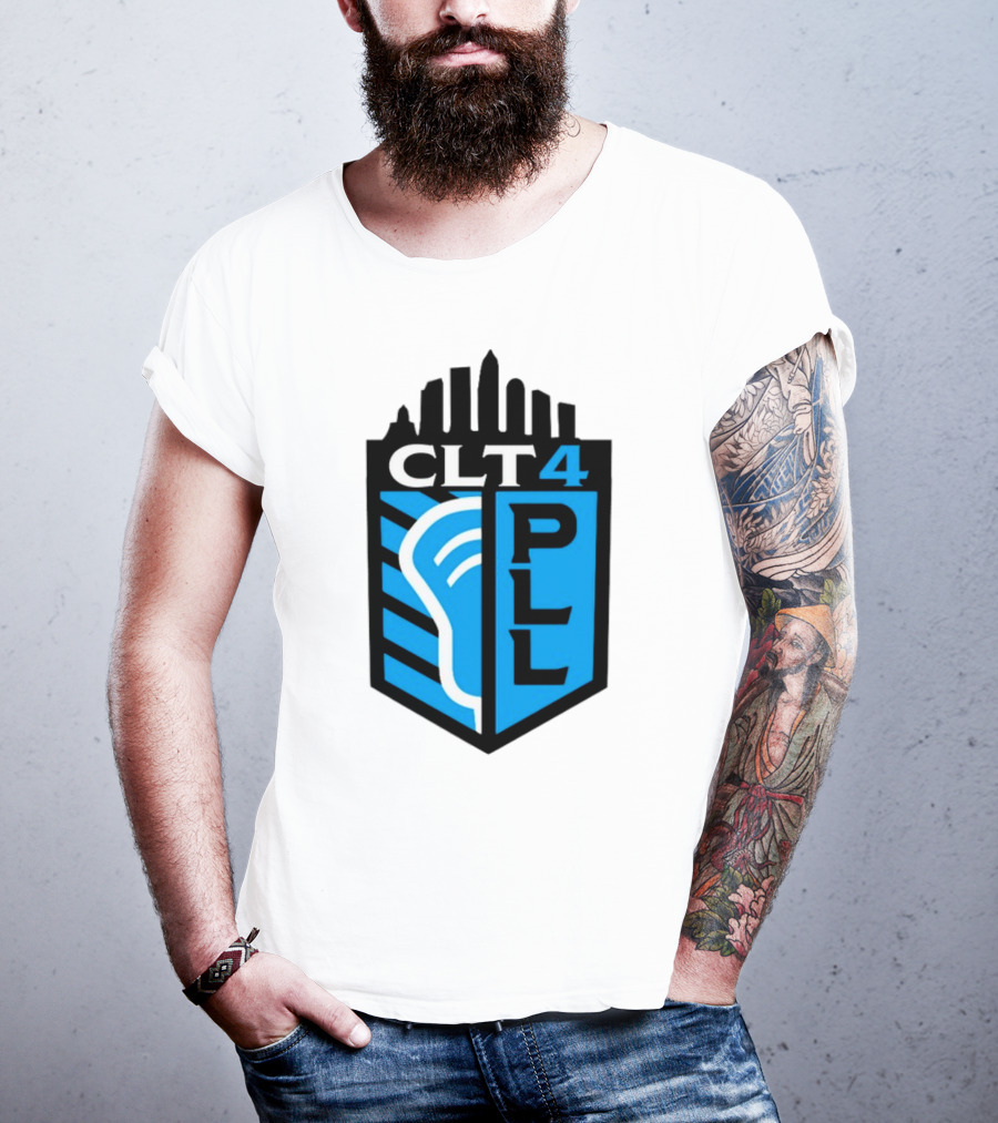 Premier Lacrosse League CLT 4 Logo PLL T-Shirt