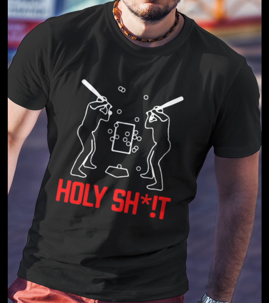 Cincy Baseball Batters Facing Pitch Chaos Holy ShT T-Shirt