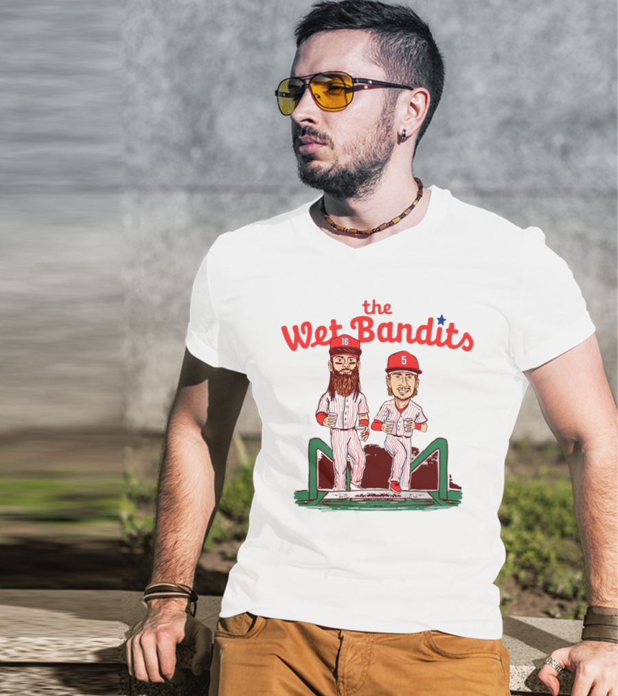 The Wet Bandits Baseball Players 16 And 5 Duo T-Shirt