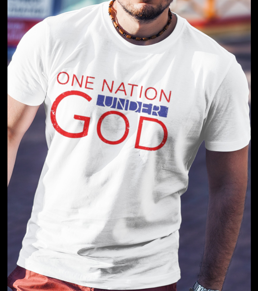 JP Sears One Nation Under God Bold Patriotic Text T-Shirt