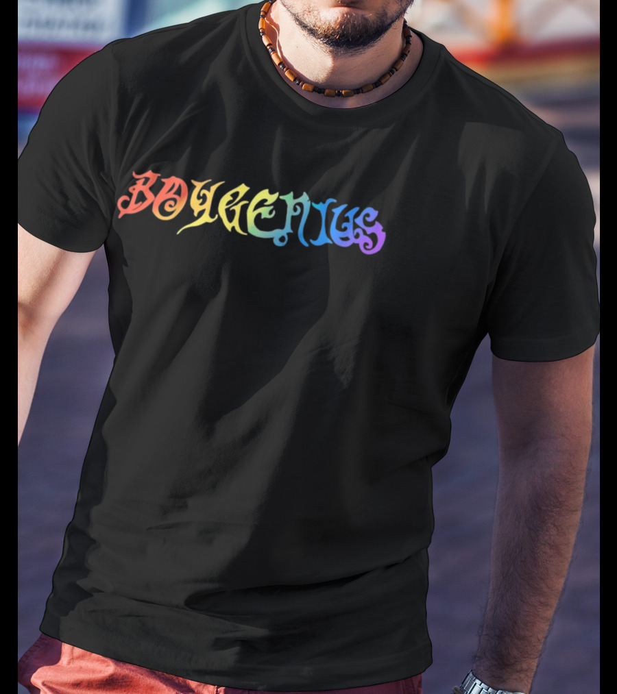Boygenius Psychedelic Rainbow Camo T-Shirt