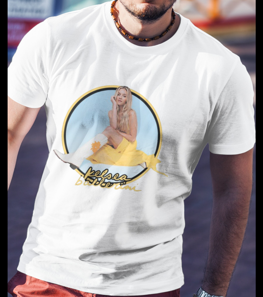 Kelsea Ballerini Yellow Dress White Boots T-Shirt