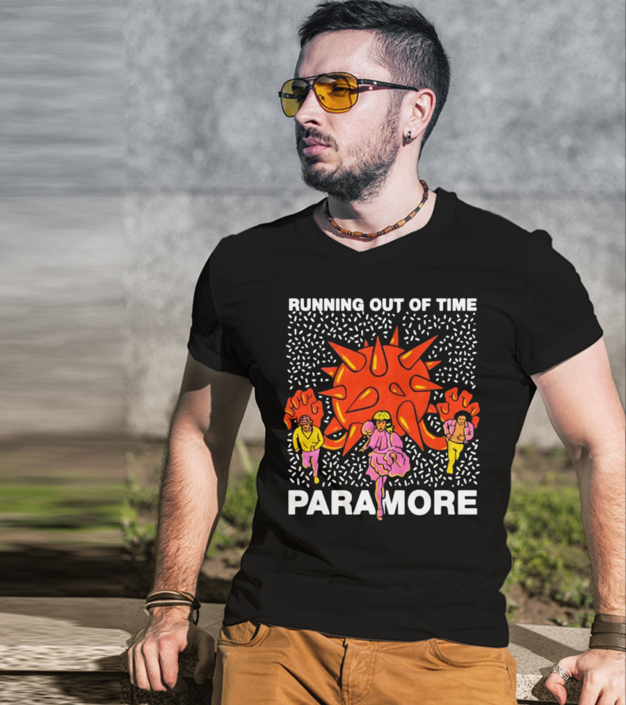 Running Out Of Time Paramore Bold Retro T-Shirt