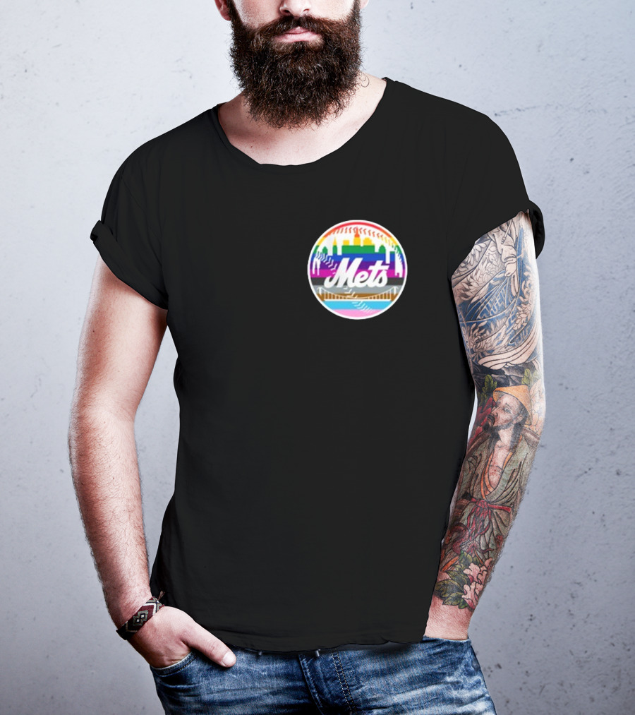 Tia Alex New York Mets Rainbow Pride T-Shirt