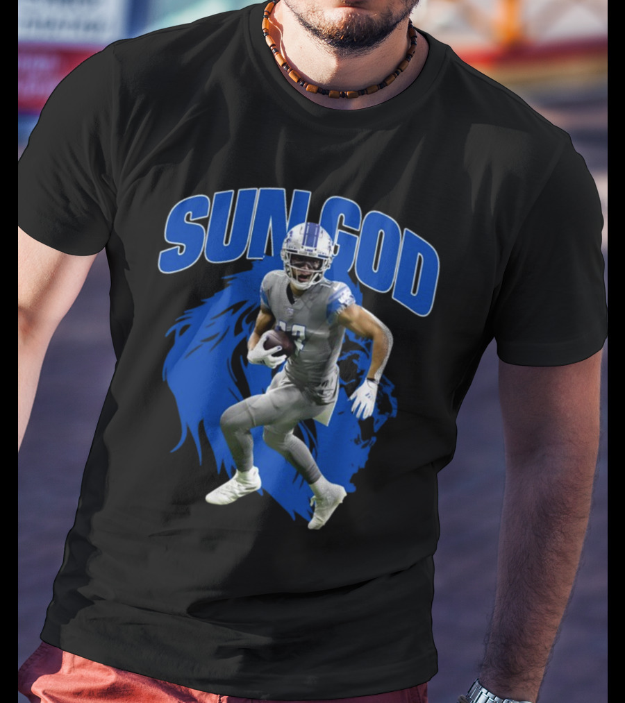 Prosportszone Amon Ra Sun God Football Lion T-Shirt