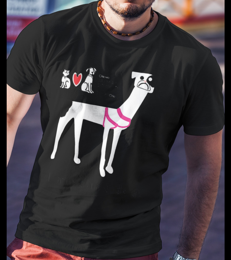 Ottawa Humane Society I'm Saving Dogs With Heart And Cartoon Dog T-Shirt