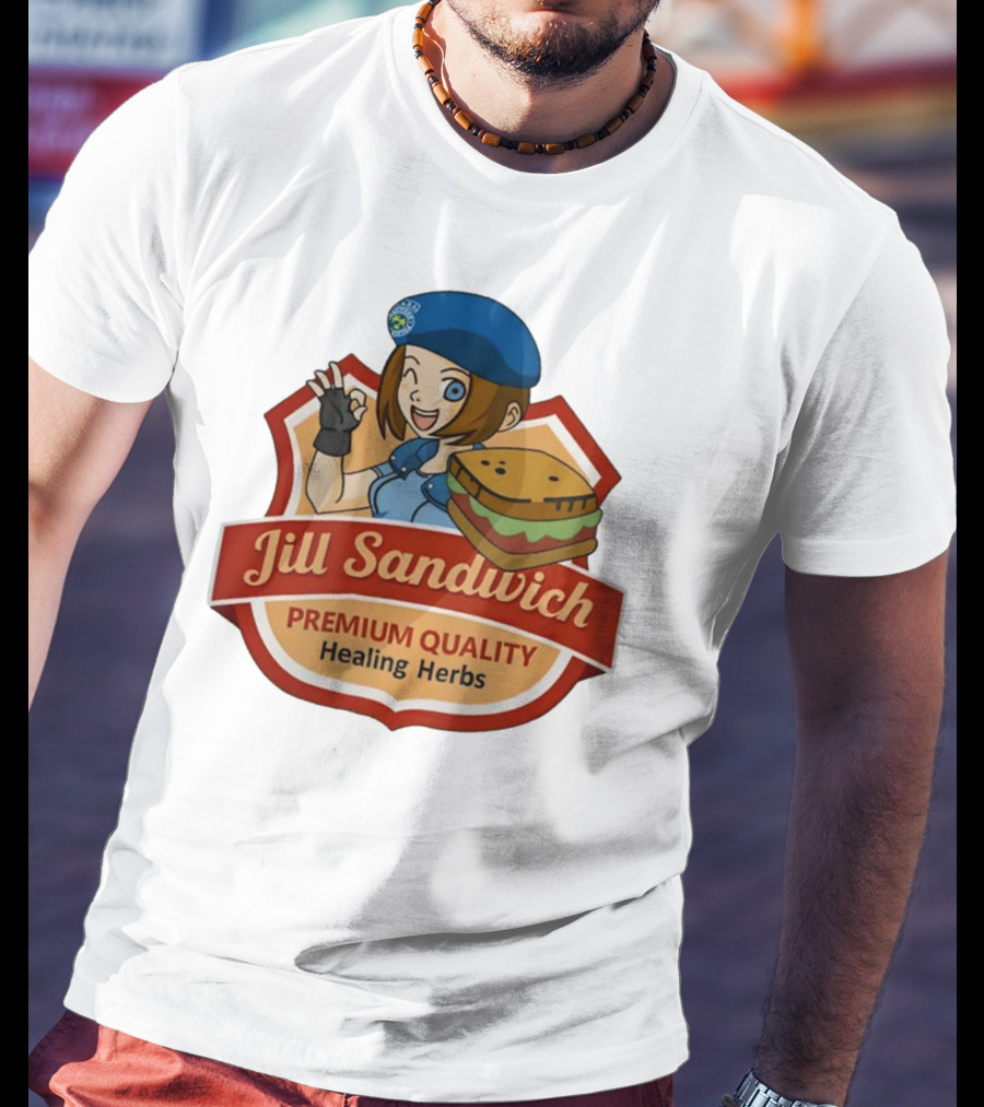 Jill Sandwich Healing Herbs Badge T-Shirt
