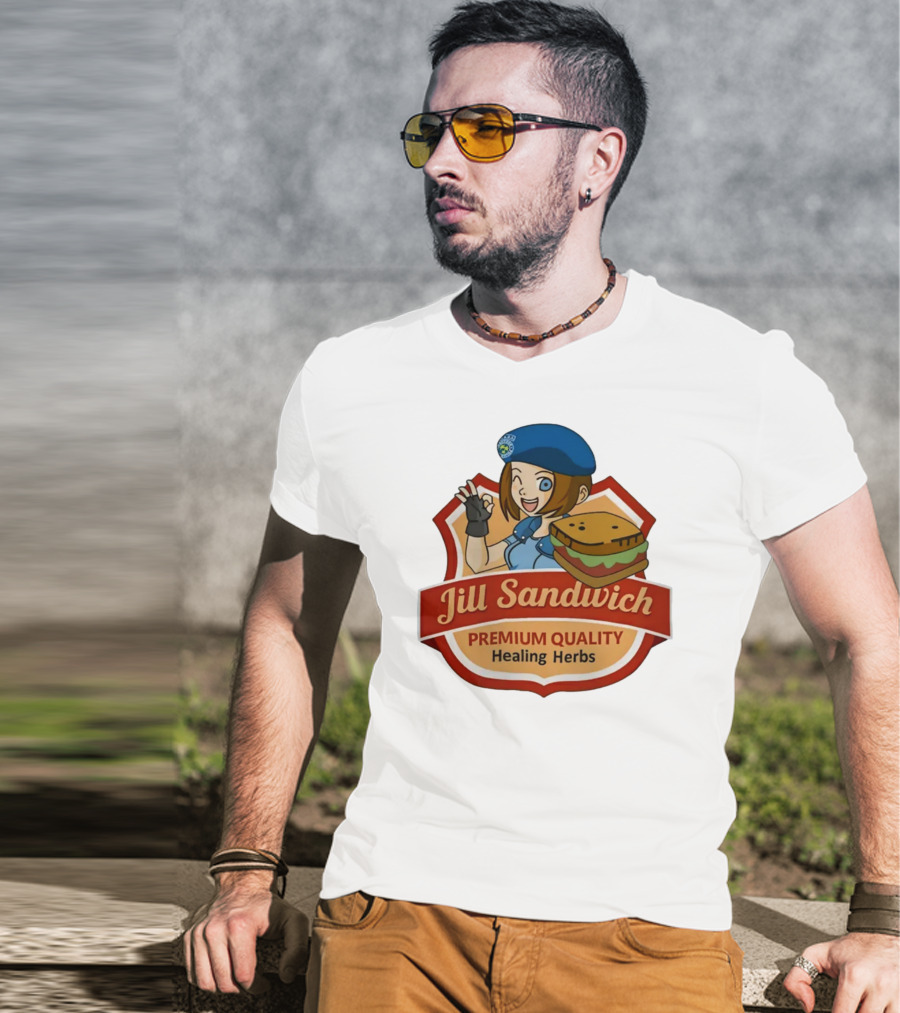 Jill Sandwich Healing Herbs Badge T-Shirt
