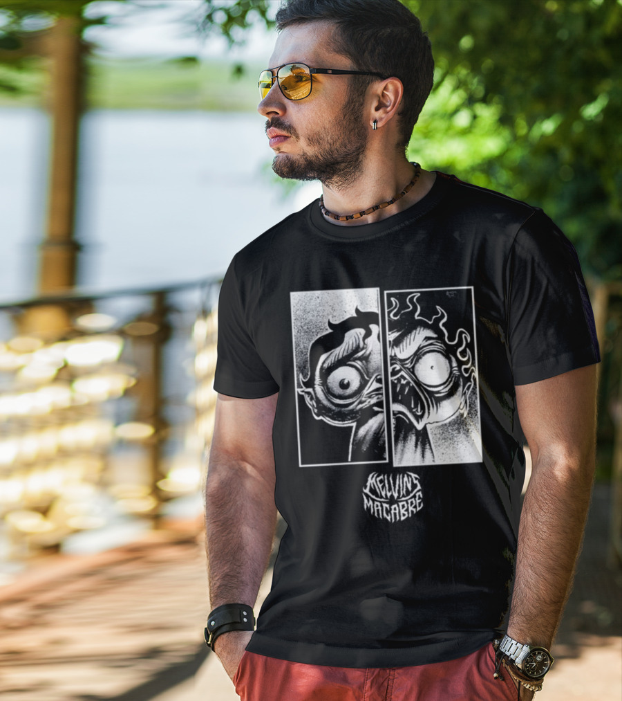 Melvin's Macabre Comic Horror Expression T-Shirt