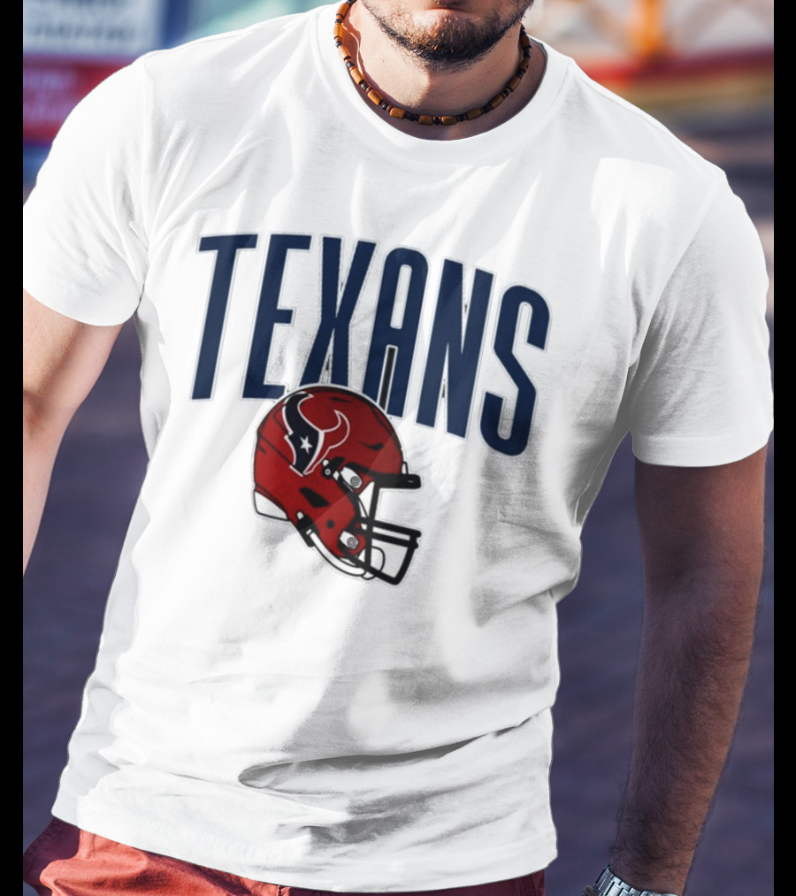 Texans Football Helmet T-Shirt