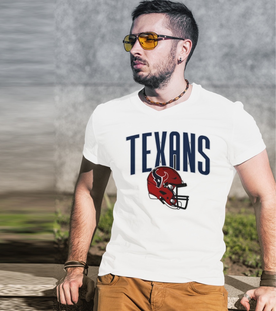 Texans Football Helmet T-Shirt