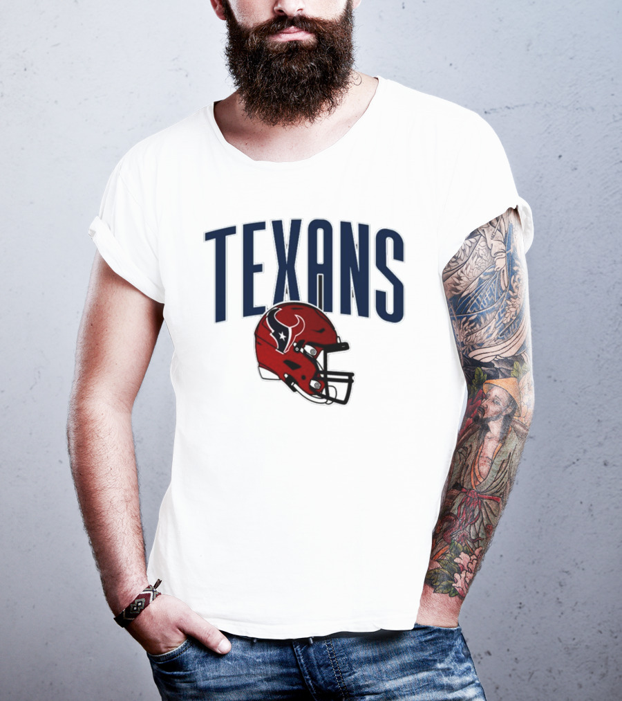 Texans Football Helmet T-Shirt