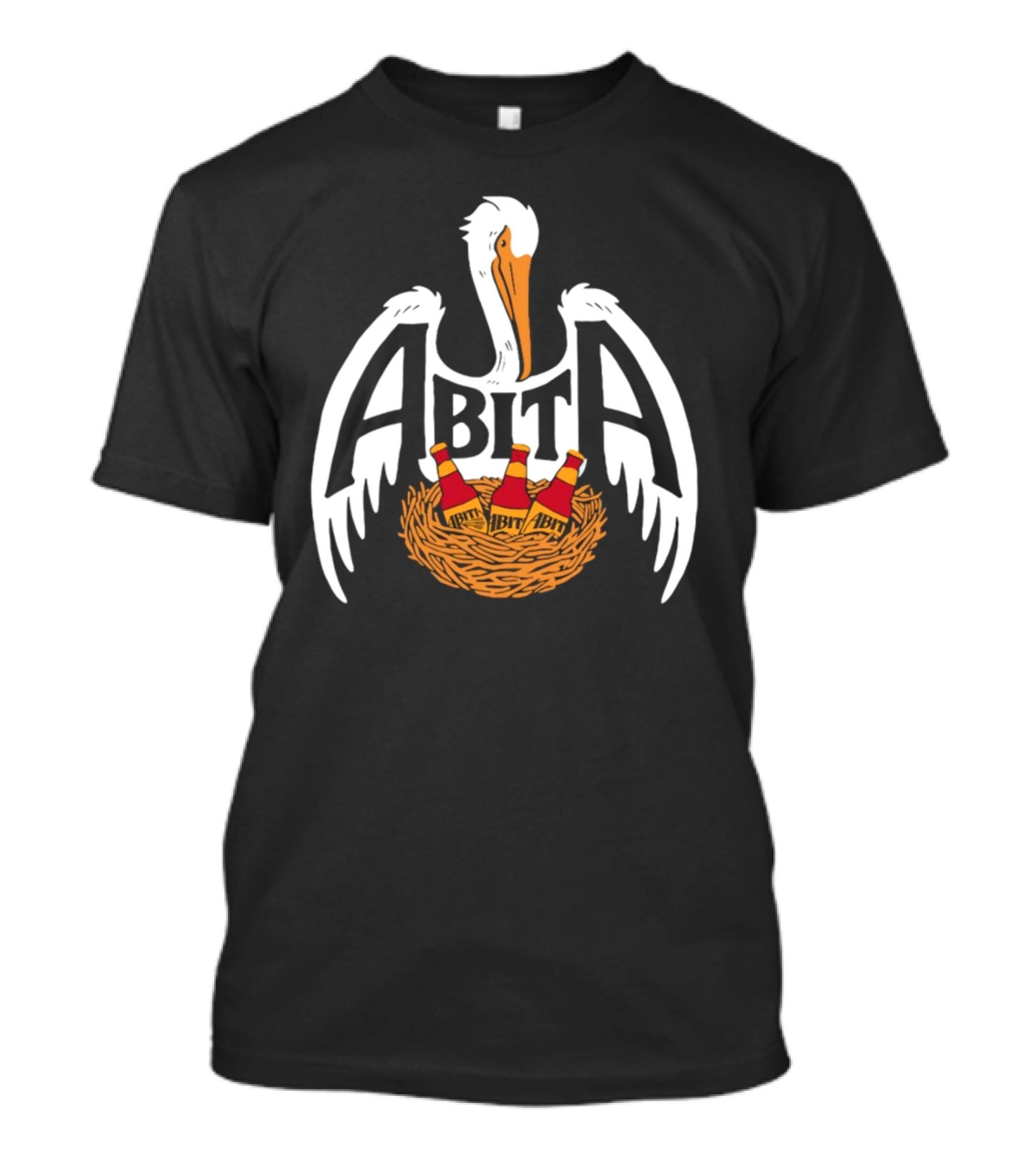 ABITA Pelican Nest With Bottles T-Shirt