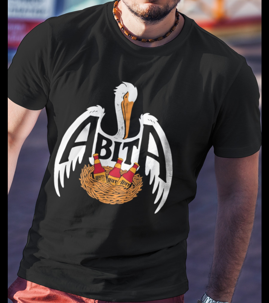 ABITA Pelican Nest With Bottles T-Shirt