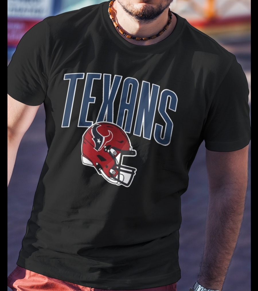 Texans Red Helmet NFL Team T-Shirt