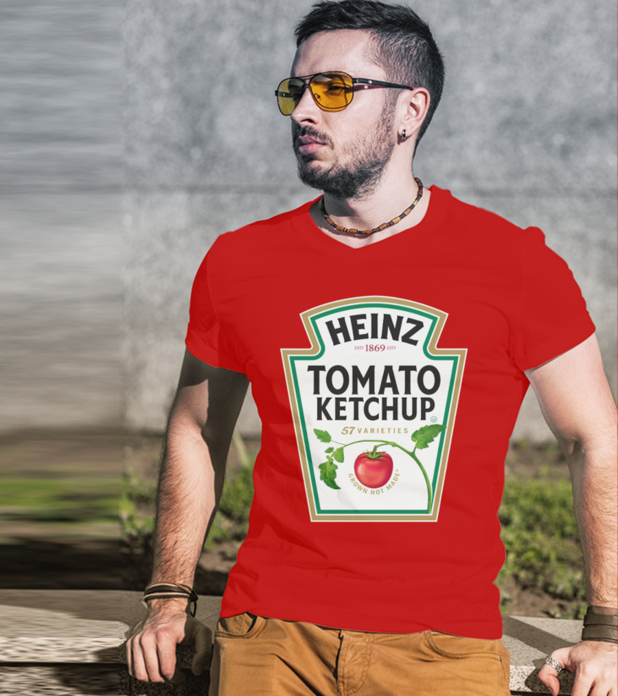 Heinz Tomato Ketchup 57 Varieties Grown Not Made Est 1869 T-Shirt