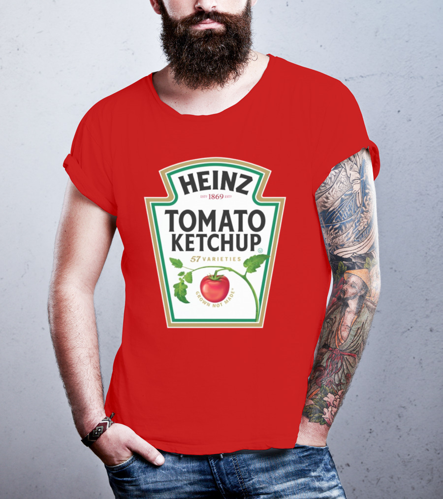 Heinz Tomato Ketchup 57 Varieties Grown Not Made Est 1869 T-Shirt