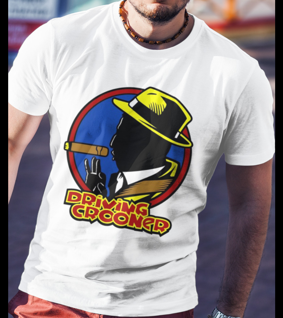 Driving Grooner Fedora Silhouette Cigar T-Shirt