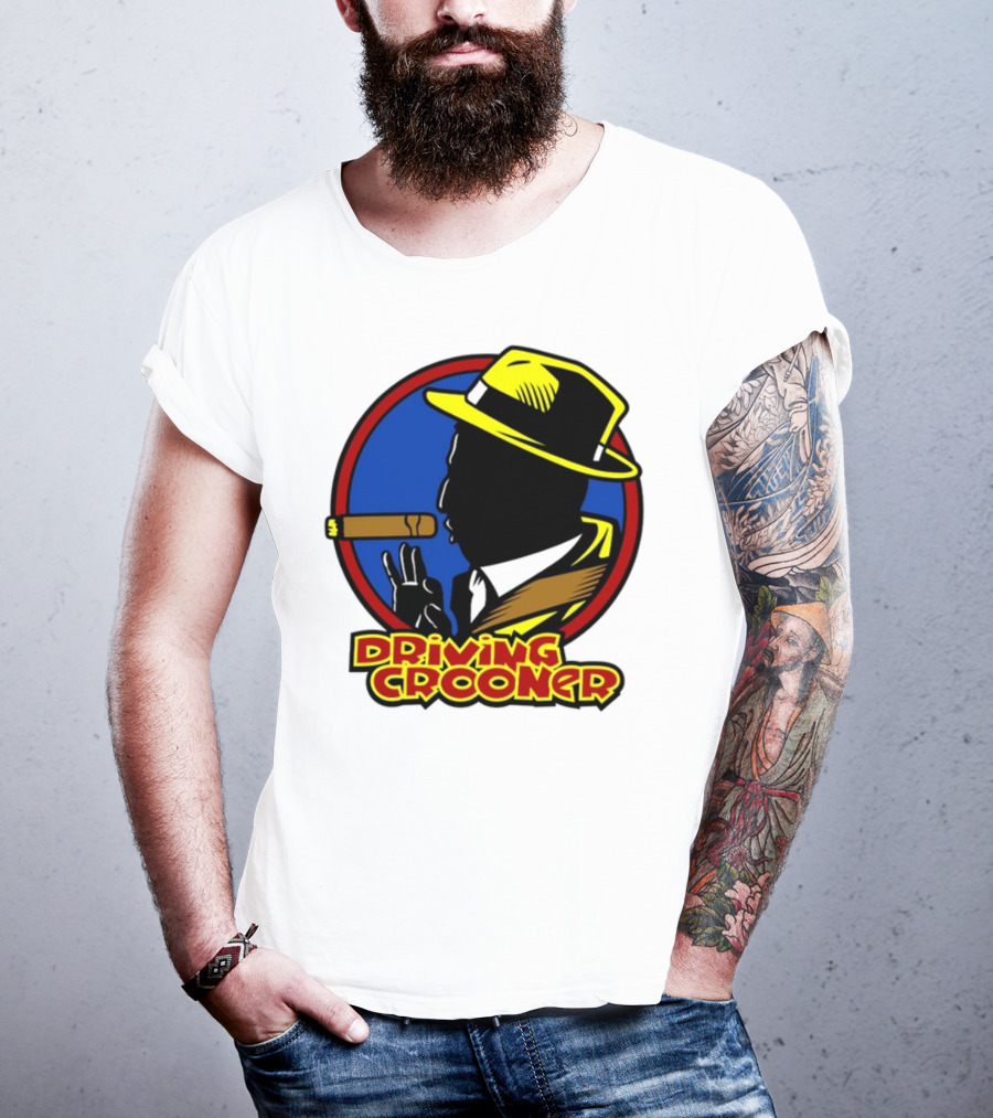 Driving Grooner Fedora Silhouette Cigar T-Shirt