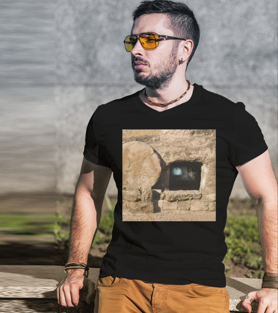 Reboot Van Cave With Stone Doorway And Tech Screen T-Shirt