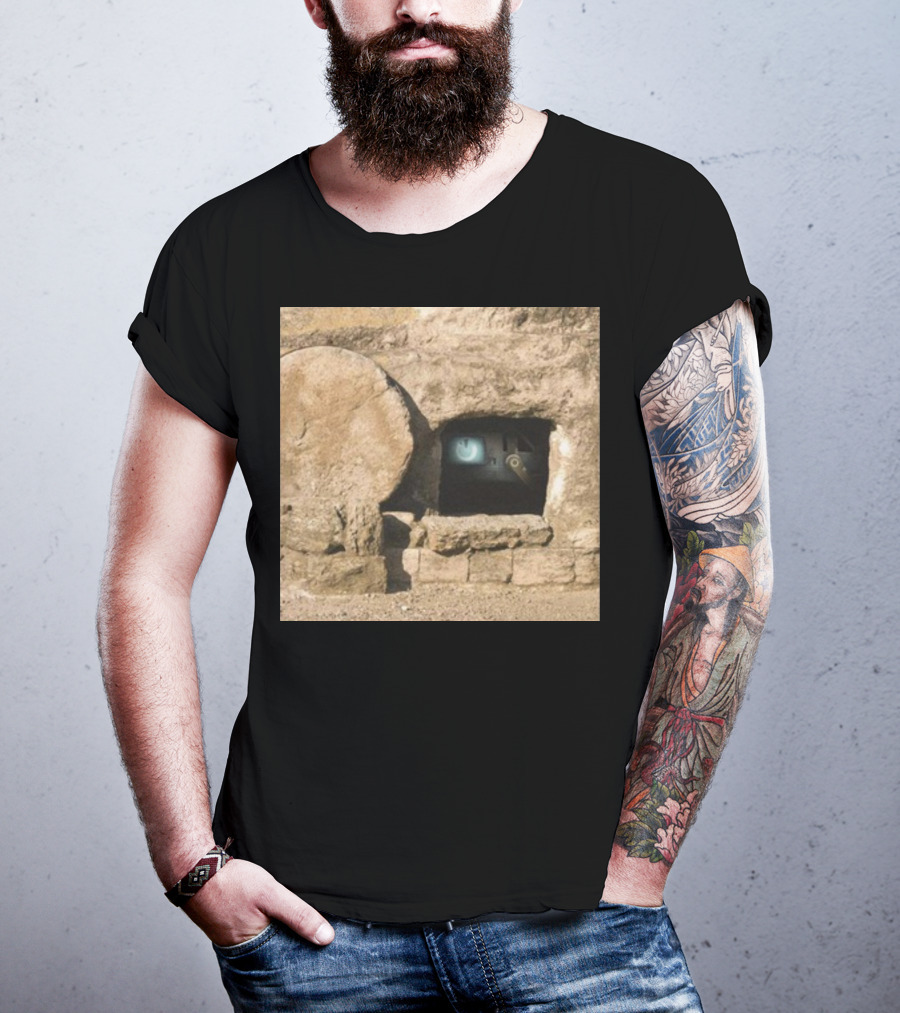 Reboot Van Cave With Stone Doorway And Tech Screen T-Shirt