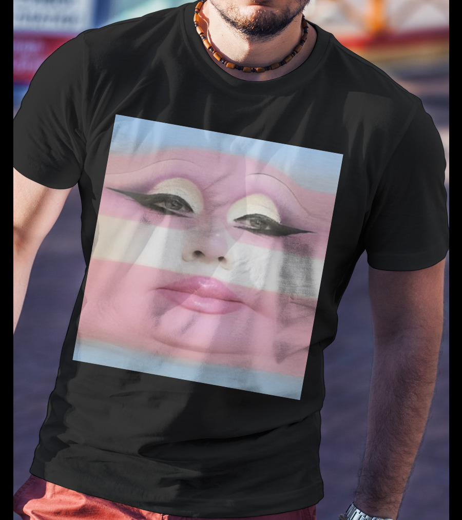 Juno Birch Transgender Flag Face T-Shirt