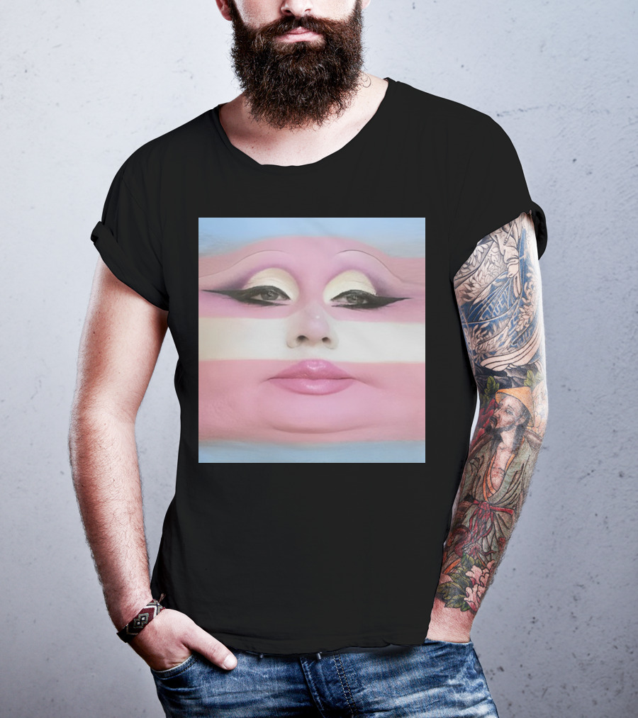 Juno Birch Transgender Flag Face T-Shirt