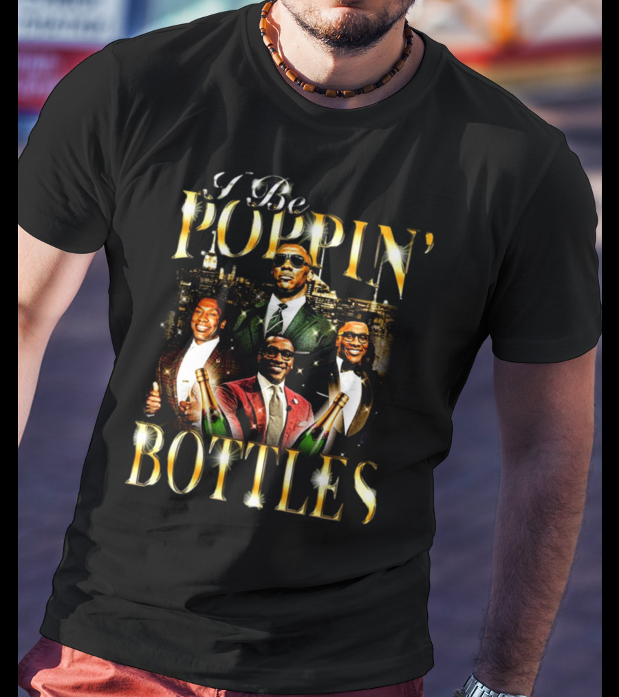 Notsafeforwear Shop I Be Poppin Bottles City Lights T-Shirt