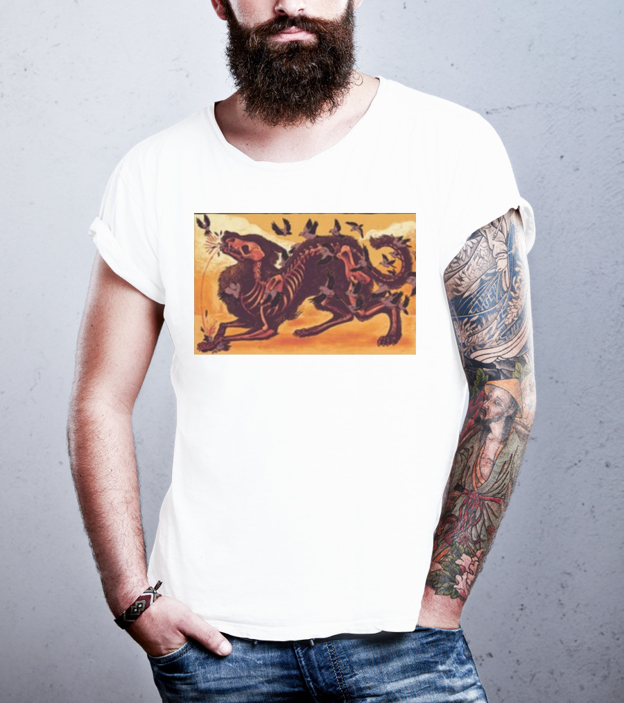 I Lost My Head Again Skeleton Wolves Corvus Ravens T-Shirt
