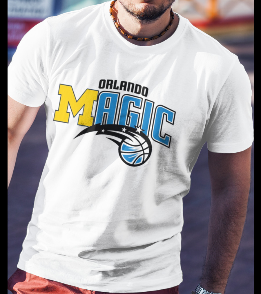 Orlando Magic Michigan Sports Collab Swanky Wolverine T-Shirt