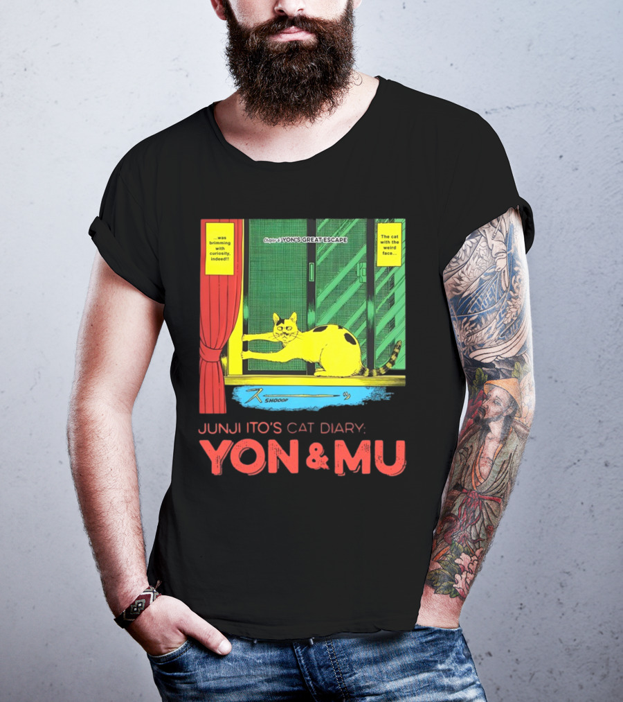 Junji Ito's Cat Diary Yon And Mu Yon’s Great Escape The Cat With The Weird Face T-Shirt