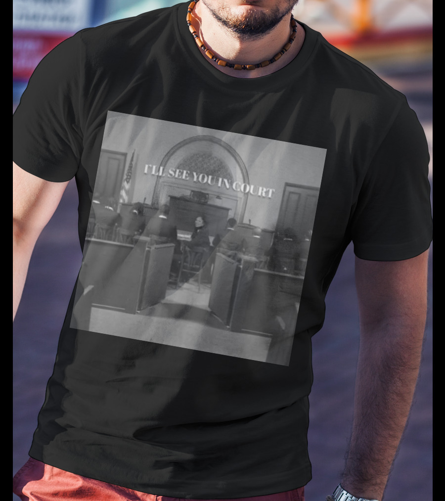 Queen Naija I'll See You In Court Vintage Courtroom Scene T-Shirt