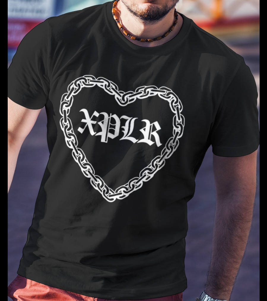 XPLR Heart Chainlink T-Shirt