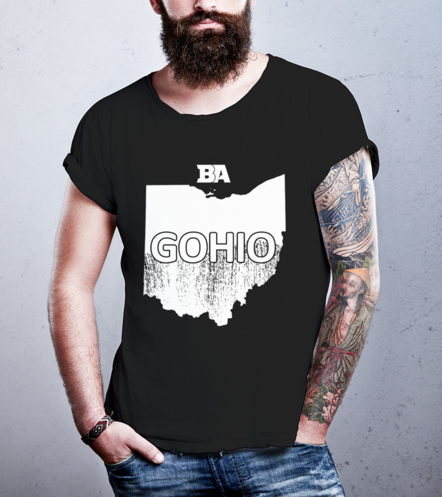 BA GOHIO Ohio Map T-Shirt