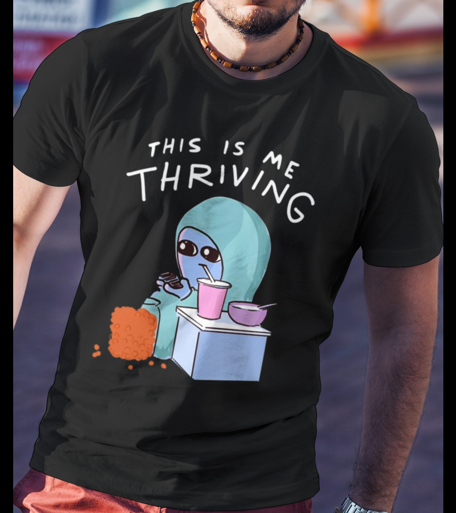 This Is Me Thriving Blanket Creature With Snacks T-Shirt