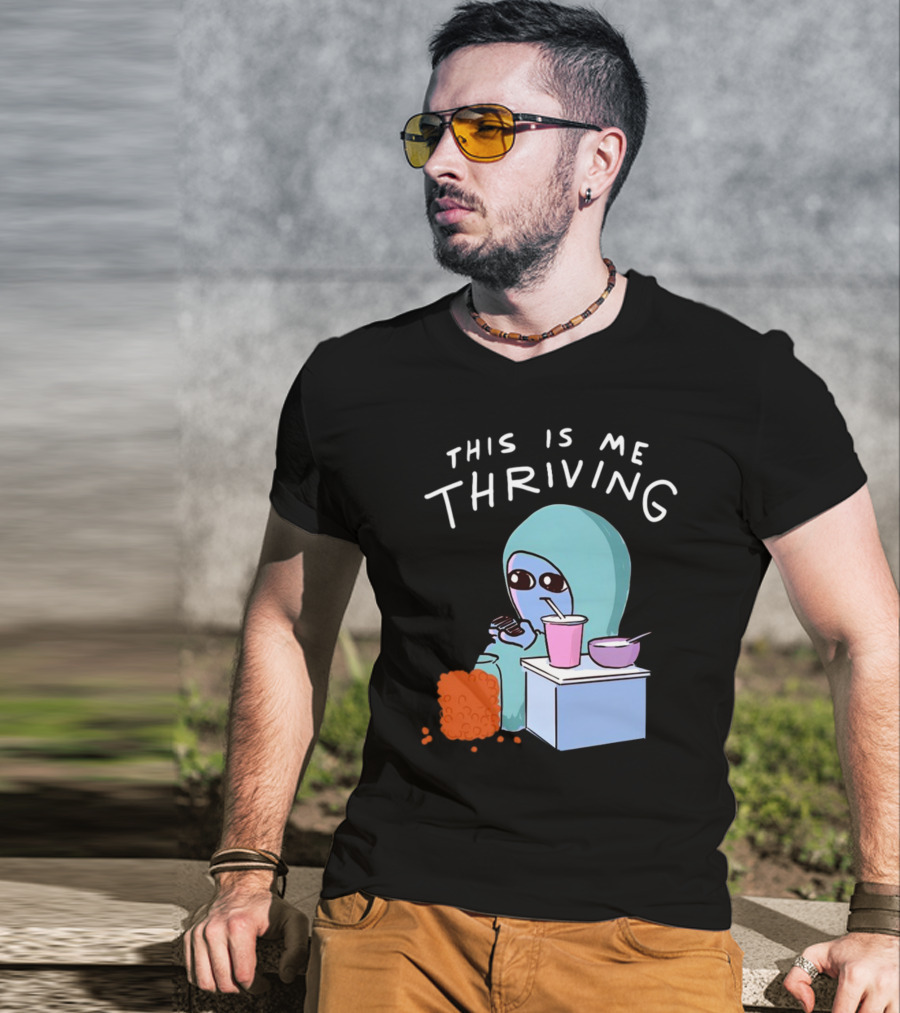 This Is Me Thriving Blanket Creature With Snacks T-Shirt