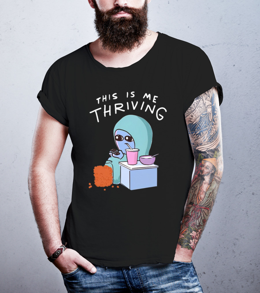 This Is Me Thriving Blanket Creature With Snacks T-Shirt