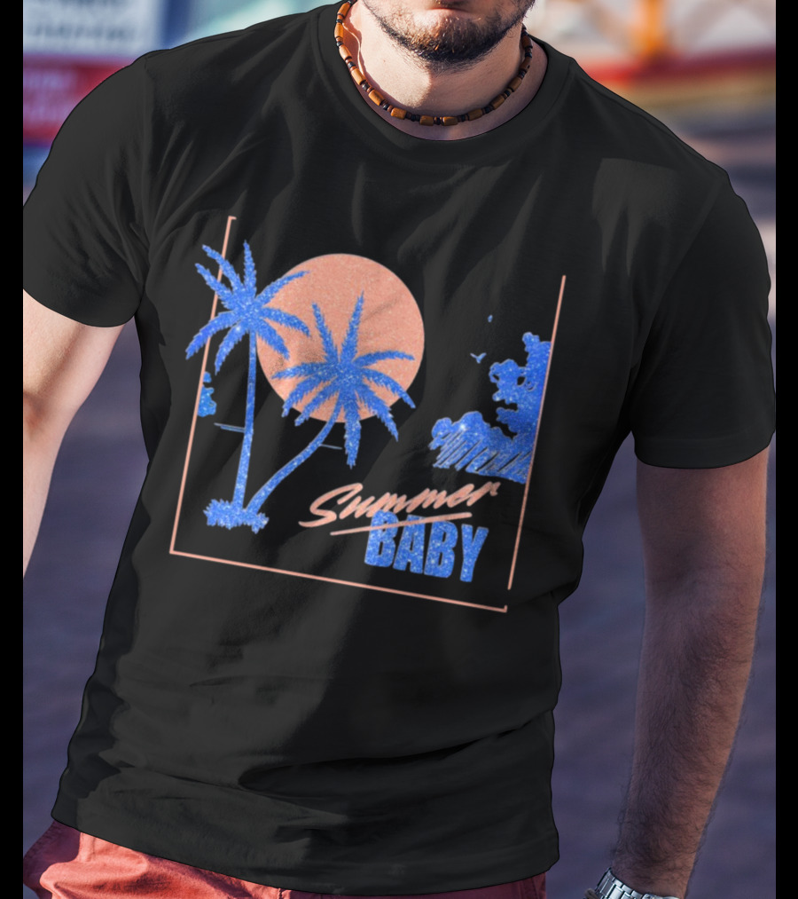 Summer Baby Tropical Sunset Vibes T-Shirt